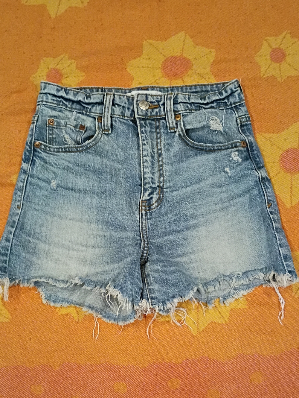 Daze Jeans Shorts Frayed Edges 25